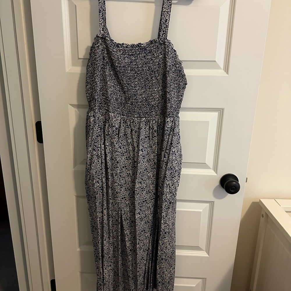 Floral Maxi Dress with Straps